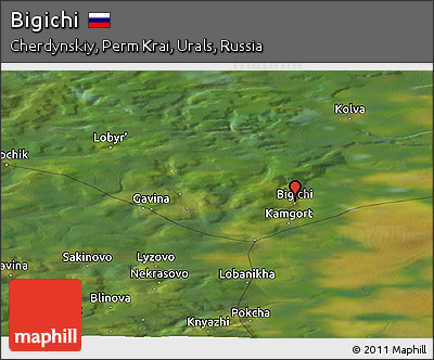 Satellite Panoramic Map of Bigichi