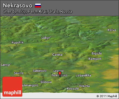 Satellite Panoramic Map of Nekrasovo