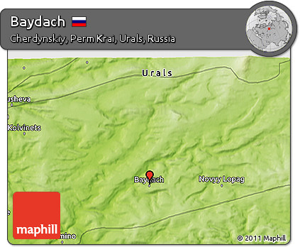 Physical 3D Map of Baydach