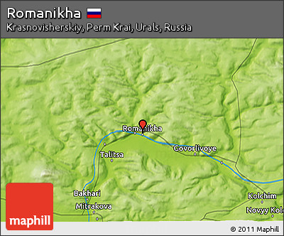 Physical 3D Map of Romanikha