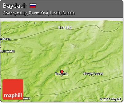 Physical 3D Map of Baydach