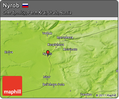 Physical 3D Map of Nyrob