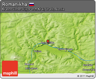 Physical 3D Map of Romanikha