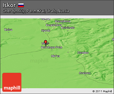Political Panoramic Map of Iskor