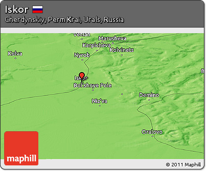 Political Panoramic Map of Iskor