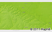 Physical 3D Map of the area around 60° 37' 44" N, 62° 7' 30" E