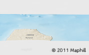 Shaded Relief Panoramic Map of the area around 60° 37' 44" N, 67° 55' 30" W