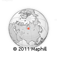 Outline Map of the Area around 60° 37' 44" N, 79° 7' 30" E, rectangular outline