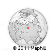 Outline Map of the Area around 60° 37' 44" N, 80° 49' 29" E, rectangular outline