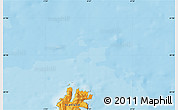 Political Map of the area around 60° 58' 34" N, 0° 46' 30" W