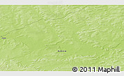 Physical 3D Map of the area around 60° 58' 34" N, 107° 10' 30" E
