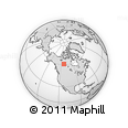 Outline Map of the Area around 60° 58' 34" N, 112° 58' 29" W, rectangular outline
