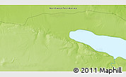 Physical 3D Map of the area around 60° 58' 34" N, 118° 4' 29" W