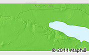 Political 3D Map of the area around 60° 58' 34" N, 118° 4' 29" W