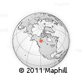 Outline Map of the Area around 60° 58' 34" N, 119° 46' 30" W, rectangular outline