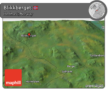 Satellite 3D Map of Blikkberget