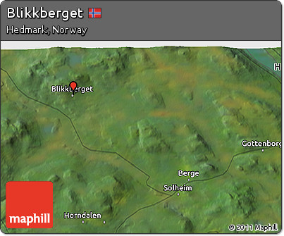 Satellite 3D Map of Blikkberget