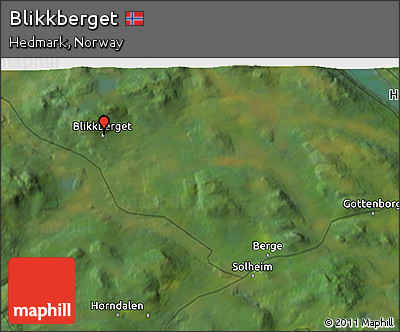 Satellite 3D Map of Blikkberget