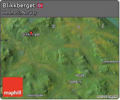 Satellite Map of Blikkberget