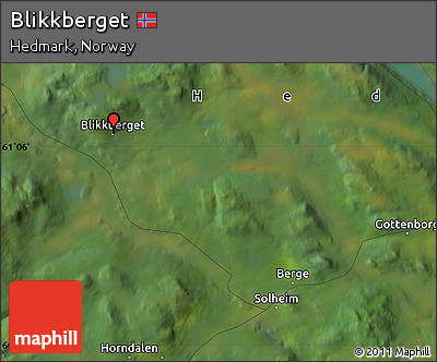 Satellite Map of Blikkberget