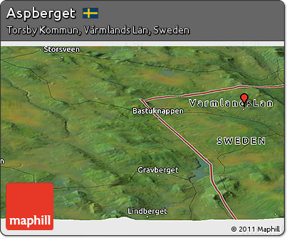 Satellite Panoramic Map of Aspberget
