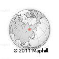 Outline Map of the Area around 60° 58' 34" N, 122° 28' 29" E, rectangular outline