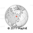 Outline Map of the Area around 60° 58' 34" N, 124° 10' 30" E, rectangular outline