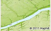 Physical Map of the area around 60° 58' 34" N, 125° 52' 30" E