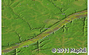 Satellite Map of the area around 60° 58' 34" N, 125° 52' 30" E