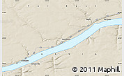 Shaded Relief Map of the area around 60° 58' 34" N, 125° 52' 30" E