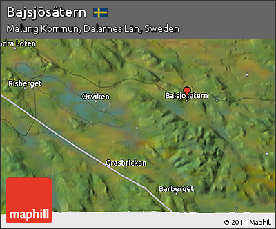 Satellite 3D Map of Bajsjösätern