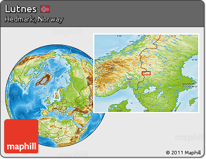 Physical Location Map of Lutnes