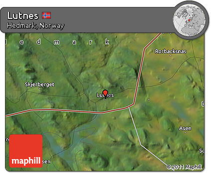 Satellite Map of Lutnes