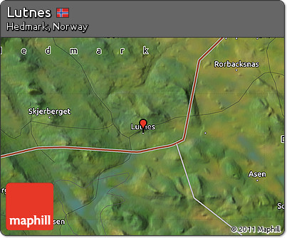 Satellite Map of Lutnes