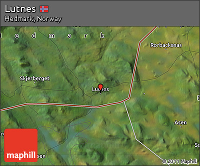 Satellite Map of Lutnes
