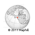 Outline Map of the Area around 60° 58' 34" N, 133° 22' 30" W, rectangular outline