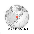Outline Map of the Area around 60° 58' 34" N, 136° 55' 30" E, rectangular outline