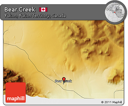 Physical 3D Map of Bear Creek