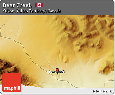 Physical 3D Map of Bear Creek