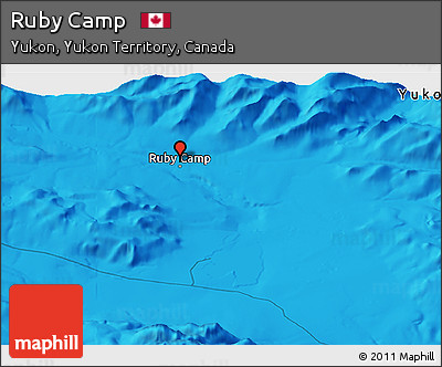 Political Panoramic Map of Ruby Camp