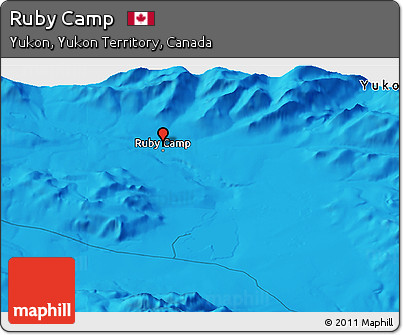 Political Panoramic Map of Ruby Camp