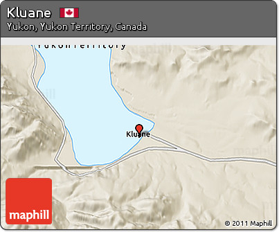 Shaded Relief 3D Map of Kluane