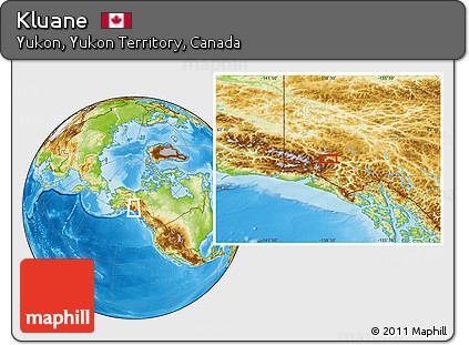 Physical Location Map of Kluane
