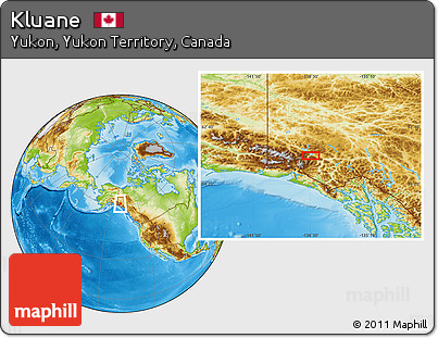 Physical Location Map of Kluane