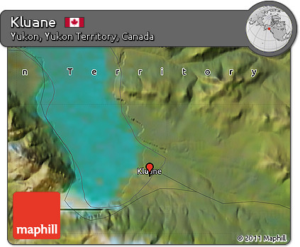 Satellite Map of Kluane