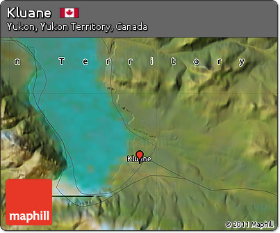 Satellite Map of Kluane