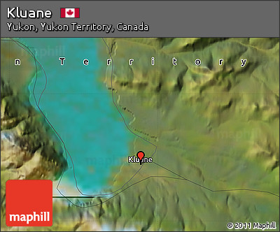 Satellite Map of Kluane