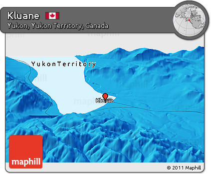 Political Panoramic Map of Kluane