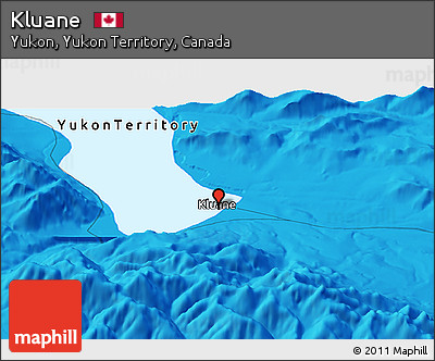 Political Panoramic Map of Kluane