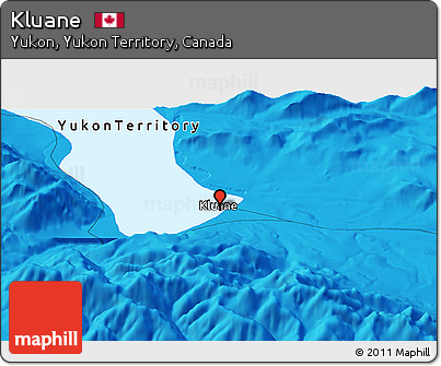 Political Panoramic Map of Kluane